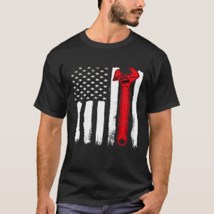 Camiseta Sinalizador Patriótico Americano de Reparação de A
