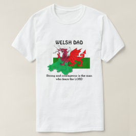 Camiseta Sinalizador personalizável do PAI WELSH no País de