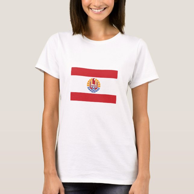Camiseta Sinalizador Polinésia Francesa (Frente)