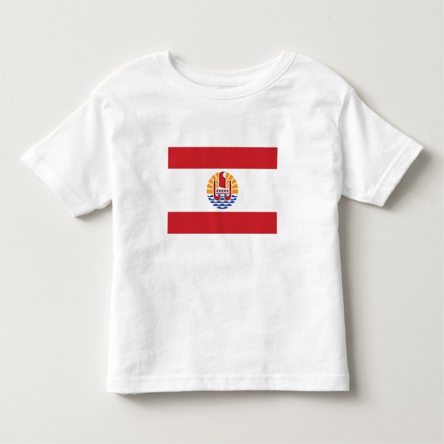 Camiseta Sinalizador Polinésia Francesa (Frente)