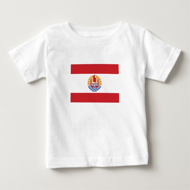 Camiseta Sinalizador Polinésia Francesa (Frente)
