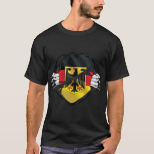 Camiseta Sinalizador preto das raízes puras na Alemanha