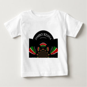 Camiseta Sinalizador Queniano Inspirou Jambo Bem-Vindo Desi