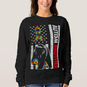 Camiseta Sinalizador Retro-Americano Autismo Sensibilização