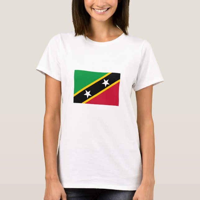 Camiseta Sinalizador santo Kitts e Nevis (Frente)