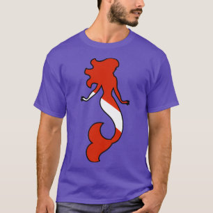 Camiseta Sinalizador Scuba Mergid Diver Down