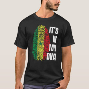 Camiseta Sinalizador Senegal Dna Impressão Digital Impressã