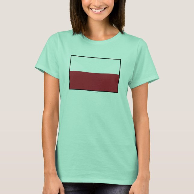 Camiseta Sinalizador simples Polônia (Frente)