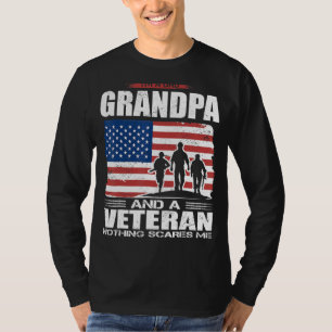 Camiseta Sinalizador, sou o Avô Pai e uma cicatriz Veterana
