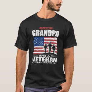 Camiseta Sinalizador, sou o Avô Pai e uma cicatriz Veterana