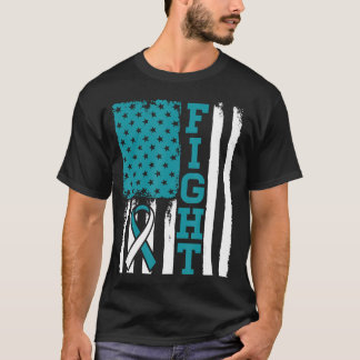 Camiseta Sinalizador T de Fita Branca de Sensibilização do 
