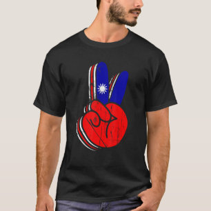 Camiseta Sinalizador taiwanês de paz tapei independente