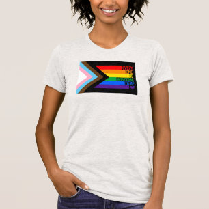 Camiseta Sinalizador Todos são Bem-vindos Aqui (Orgulho do