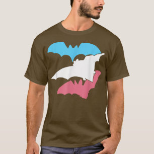 Camiseta Sinalizador Trans Sexo Orgulho Bat Funny LGBTQ Ort