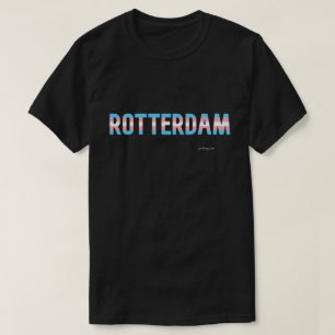 Camiseta Sinalizador Transgênero do Orgulho de Roterdão