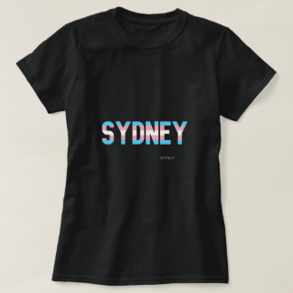 Camiseta Sinalizador Transgênero do Orgulho Sydney
