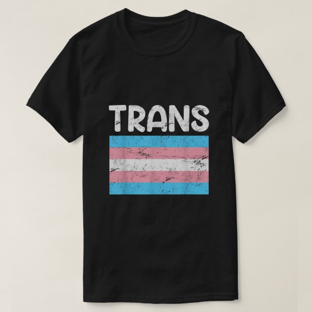Camiseta Sinalizador Transgênero LGBT Transsexual (Frente do Design)