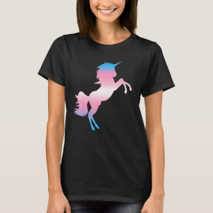 Camiseta Sinalizador Transsexual Unicorn Orgulho Trans Mês