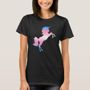 Camiseta Sinalizador Transsexual Unicorn Orgulho Trans Mês