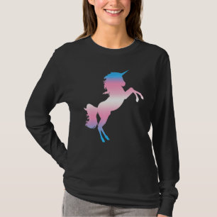 Camiseta Sinalizador Transsexual Unicorn Orgulho Trans Mês