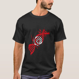 Camiseta Sinalizador Tunísia DNA Molécula Orgulho Tunisino