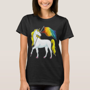 Camiseta Sinalizador Unicorn Rainbow