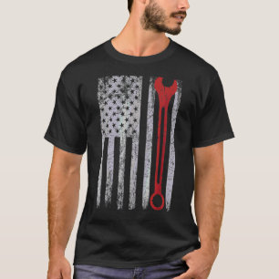 Camiseta Sinalizador Usa Autoreparador de Carro Mecânico de