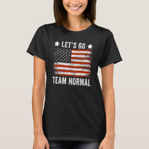 Camiseta Sinalizador Usa Normal da Equipe de Ir do vamos