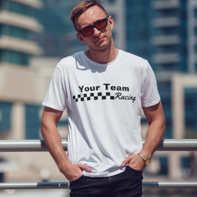 Camiseta Sinalizador Verificado pela Equipe de Corrida (Criador carregado)