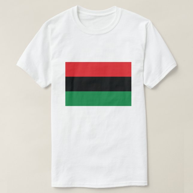 Camiseta Sinalizador vermelho, preto e verde (Frente do Design)
