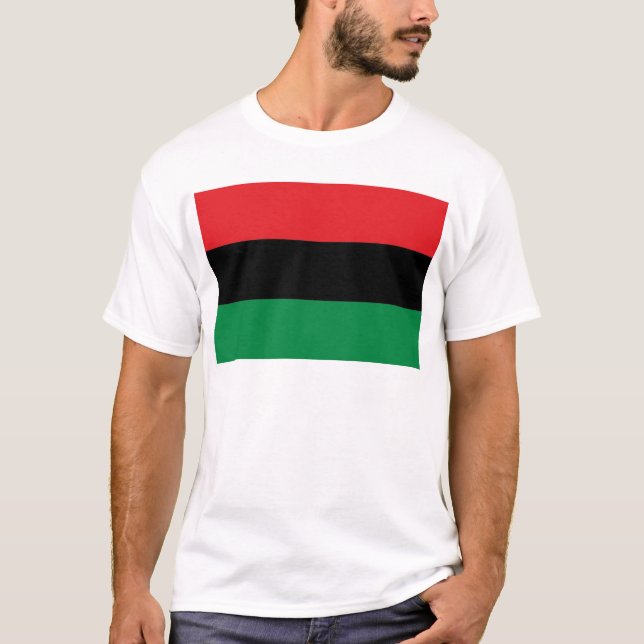 Camiseta Sinalizador vermelho preto e verde (Frente)