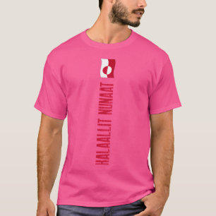 Camiseta Sinalizador Vertical do Kalaallit Nunaat da Gronel