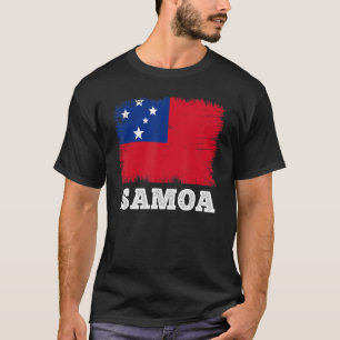 Camiseta Sinalizador Vintage Samoa País Retro Sinalizador S