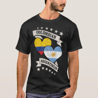 Camiseta Sinalizadores de Coração Colombianos Argentinos