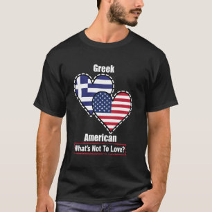 Camiseta Sinalizadores do Coração Grego-Americano O que não