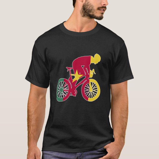 Camiseta Sinalizadores do Mundo da Nação Biker Camarões (Frente)