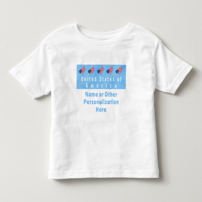 Camiseta Sinalizadores e mapas personalizados dos Estados U (Frente)