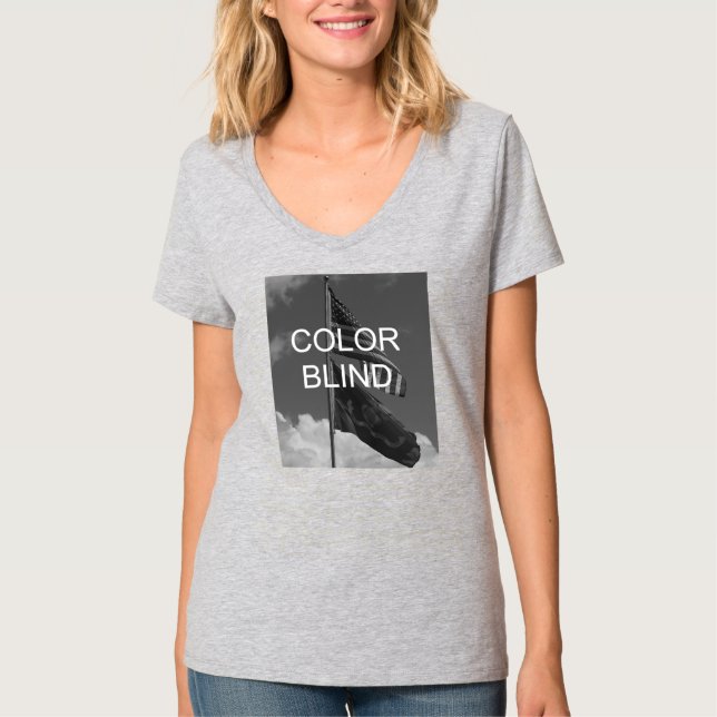 Camiseta Sinalizadores em tons de cinza ocultos a cores (Frente)