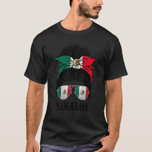 Camiseta Sinaloa México Orgulho Mexicano Estado de Bandeira
