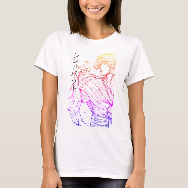 Camiseta Sinbad King - Magi: The Labyrinth of Magic (Frente)
