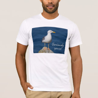 Camiseta Sinceramente seu gaivota séria