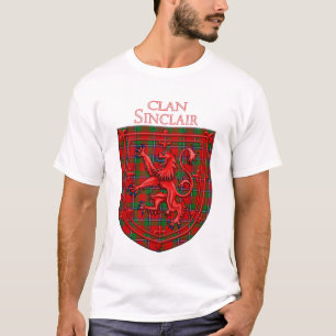 Camiseta Sinclair Tartan Scottish Plaid Lion Rampant