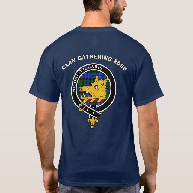Camiseta Sindicato da Família Campbell Clan Personalizado T (Verso)