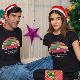 Camiseta Sindicato da família de Natal Red Truck Personaliz