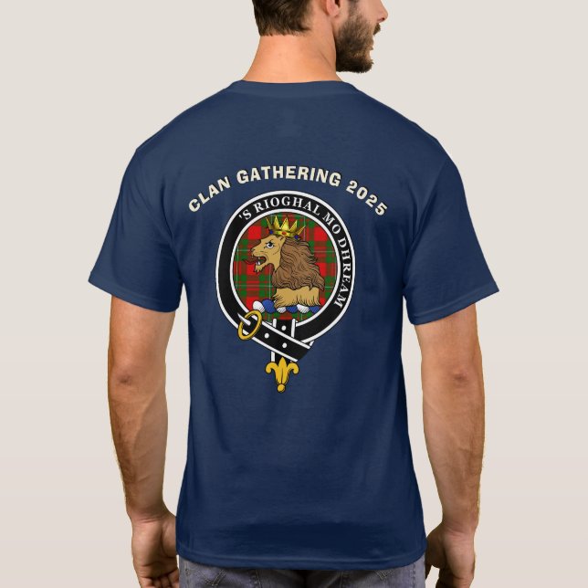 Camiseta Sindicato da Família MacGregor Clan Personalizado  (Verso)
