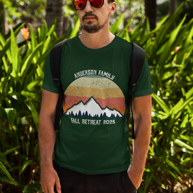 Camiseta Sindicato da família Sunset Fall Personalizado Mon (Criador carregado)