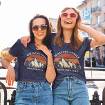 Camiseta Sindicato das Mulheres na Viagem da Família Person<br><div class="desc">Este pôr do sol maravilhoso sobre montanhas rochosas na natureza faz uma imagem excelente para um conjunto de t-shirts de mulheres personalizadas para uma reunião familiar, viagem de carro ou férias de verão. Comemore sua semana de feriado com camisetas correspondentes para mãe, pai, irmão e irmã. Basta adicionar seu próprio...</div>