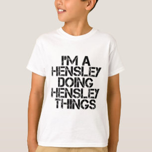Camiseta Sindicato de Nascimento da Árvore Familiar Hensley