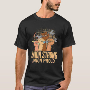 Camiseta Sindicato Forte Orgulhosos Trabalhadores Dia do Tr