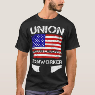 Camiseta Sindicato Ironário Orgulhoso Trabalhista Americano